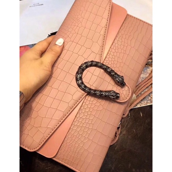 Handbags - JUST IN !!! APRICOT DESIGNER INSPIRED CLUTCH